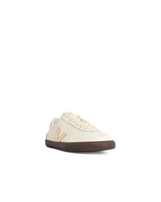 Veja White 'Volley' Leather Sneakers
