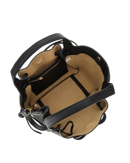 Tory Burch Black Romy Grained Leather Bag