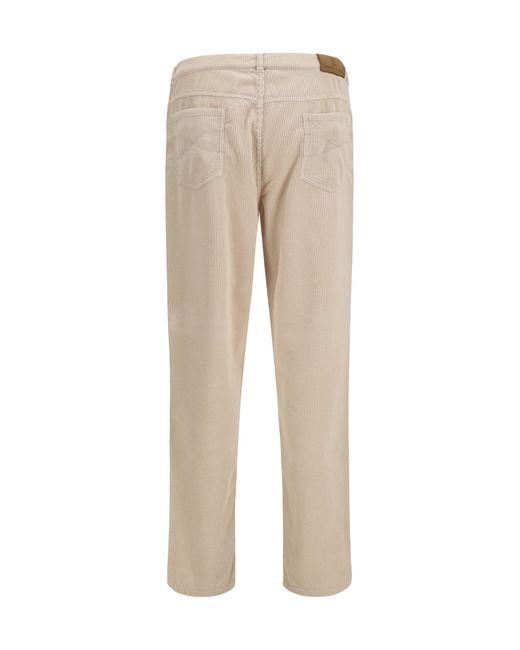 Brunello Cucinelli Natural Corduroy Pants