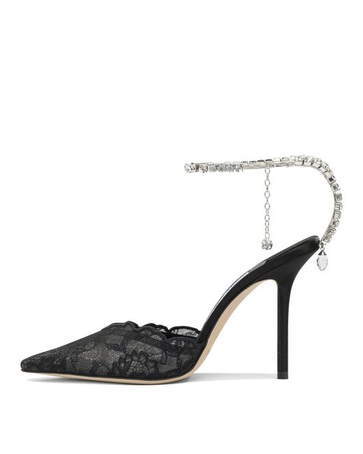 Jimmy Choo Black "Saeda 100Mm" Pumps