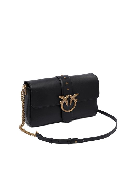 Pinko Black Borsa Morbida A Tracolla "Love Bag"
