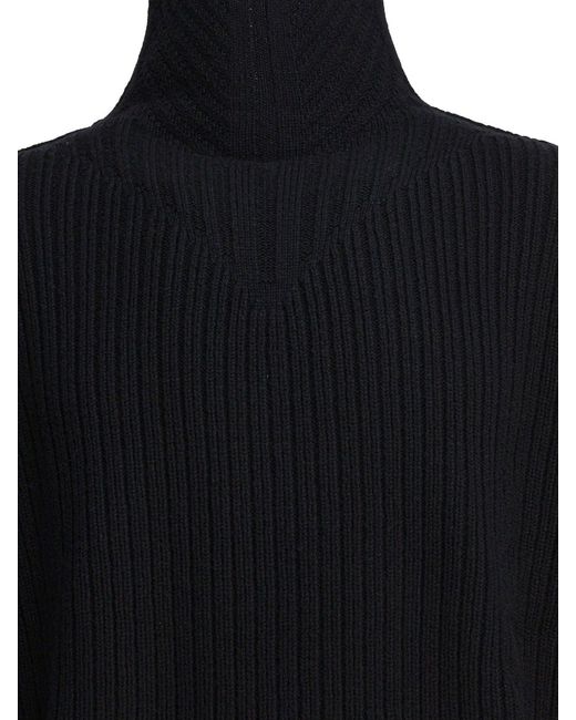Rick Owens Black Turtleneck Sweater for men