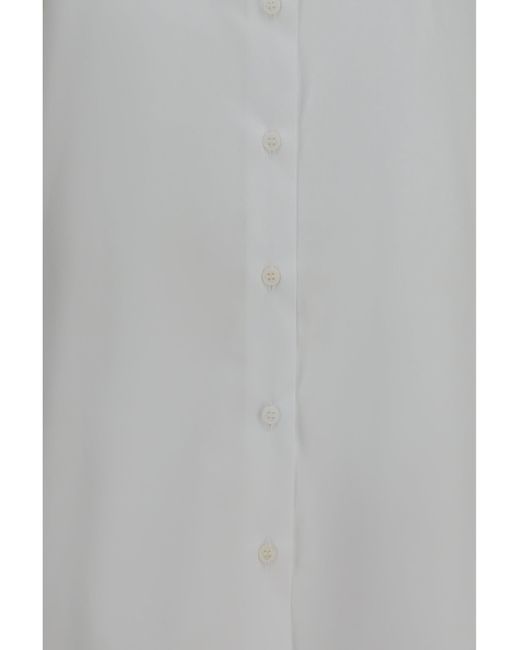 Ermanno Scervino Gray Cotton Shirt Bright