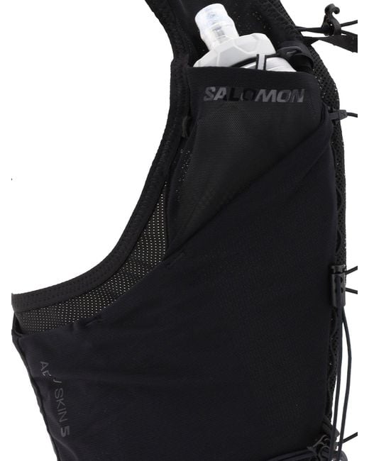 Salomon Black "Adv Skin 5" Sports Vest for men