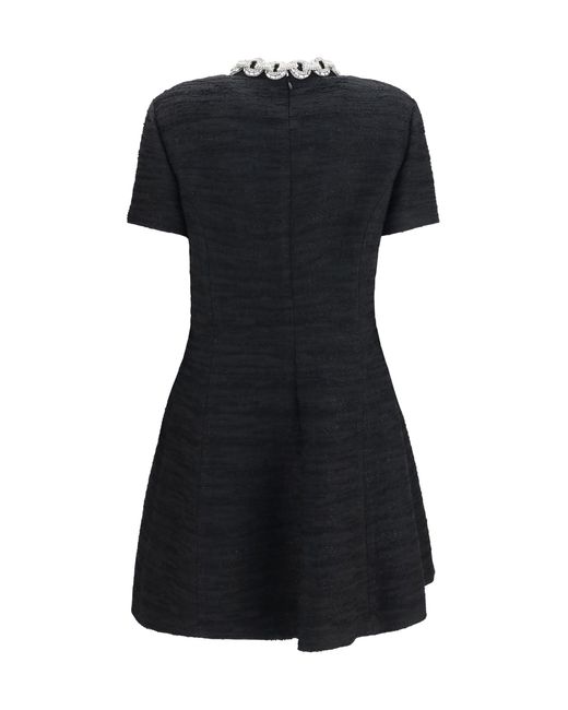 Valentino Black Mini Dress Embroidered