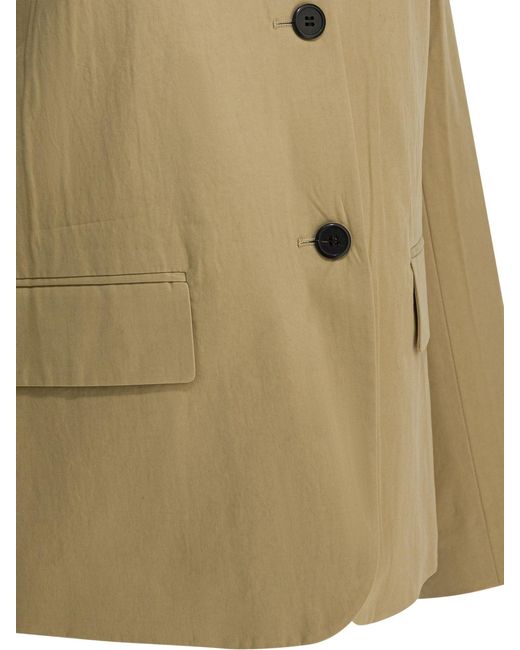Prada Green Single-Breasted Cotton Blazer
