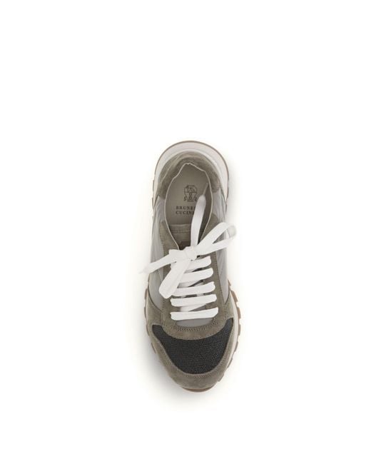 Brunello Cucinelli White Runner Sneakers