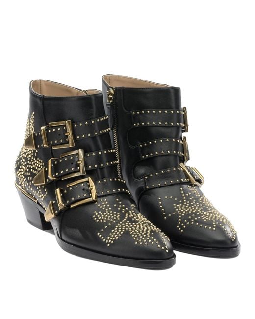 Chloé Black "Susanna" Ankle Boots