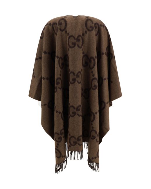 Gucci Brown Poncho