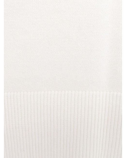 Aspesi White Cotton Sweater