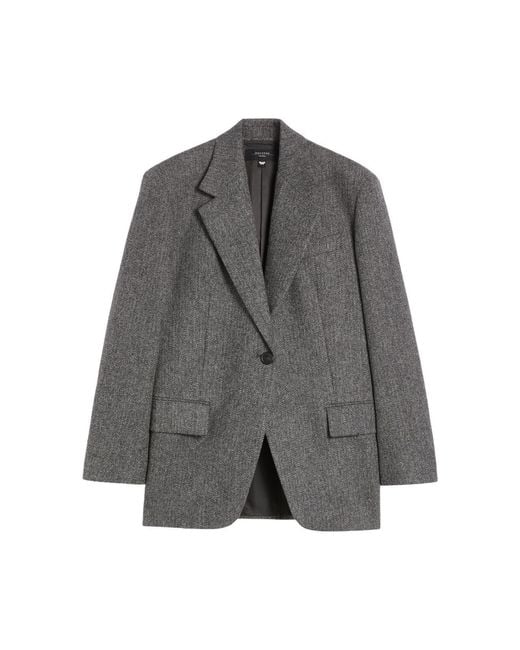 Weekend by Maxmara Gray Tronto Virgin Wool Blazer