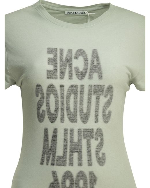 Acne Green Organic Cotton T-Shirt