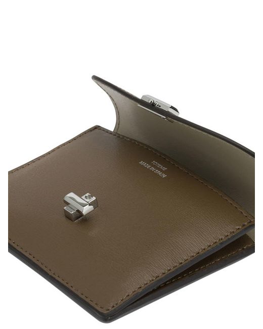 Totême Gray T-Lock Card Holder