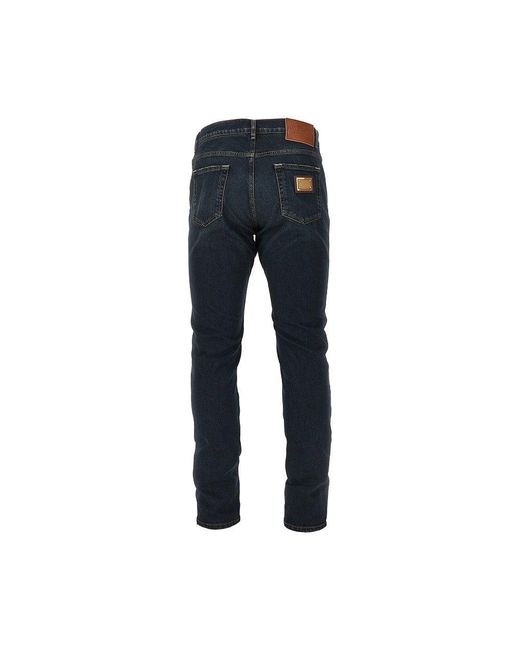 Dolce & Gabbana Blue Dolce&Gabbana Stretch Denim Slim Fit Jeans for men