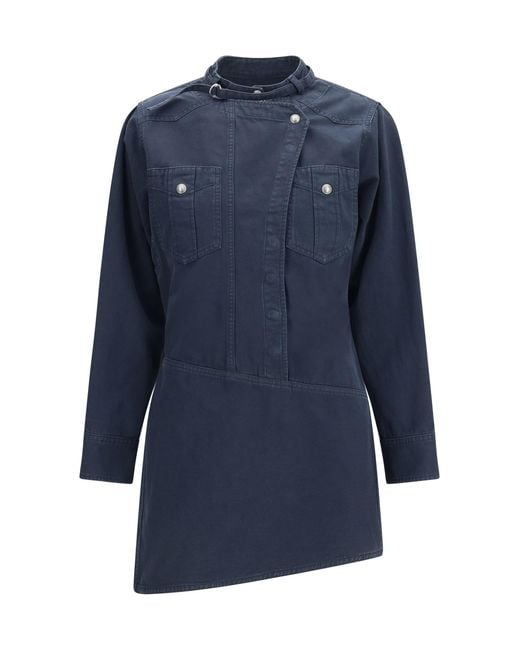 Isabel Marant Blue Marant Etoile Nouria Shirt Dress