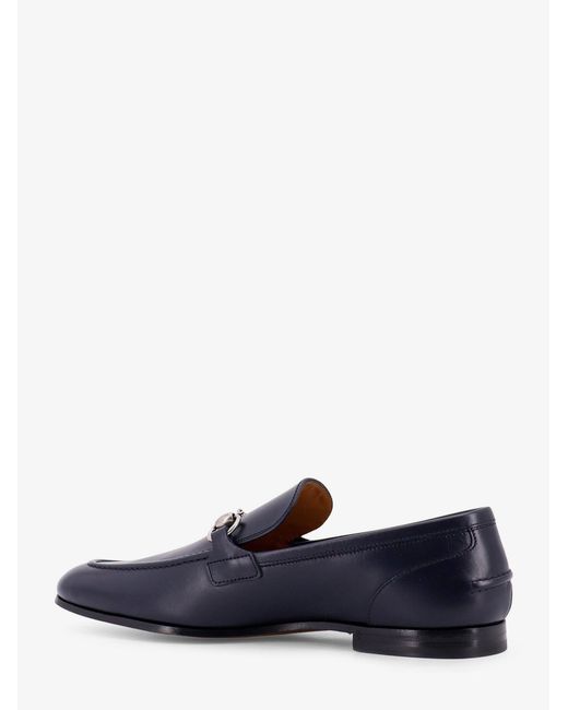 Gucci Blue Leather Loafer With Horsebit for men