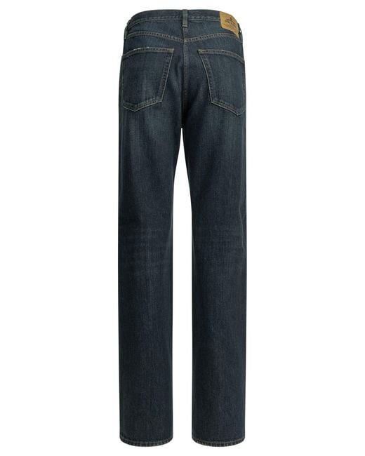 Prada Blue Straight-Leg Jeans