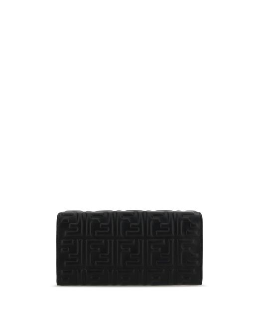 Fendi Black Chain Wallet