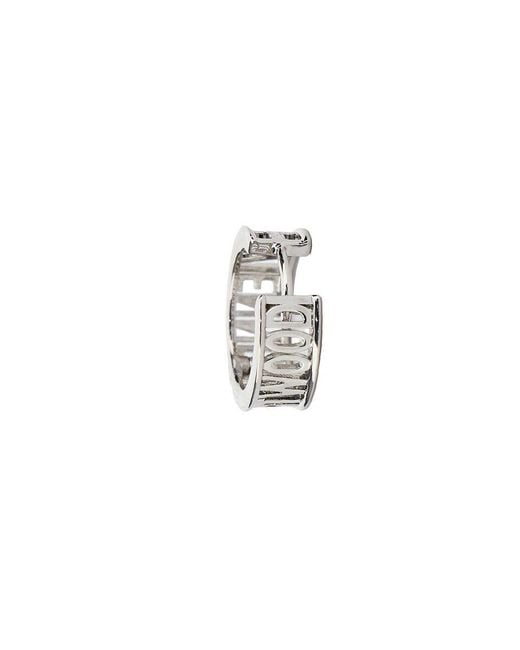 Vivienne Westwood White 'Westminster' Single Earring for men