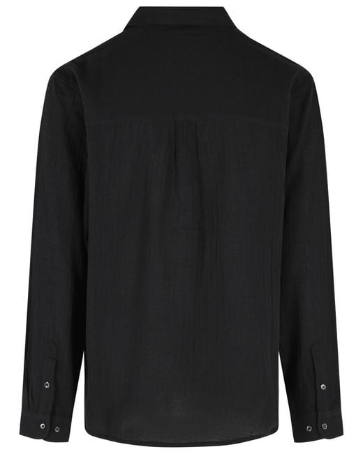 Séfr Black 'Leo' Cotton Shirt for men