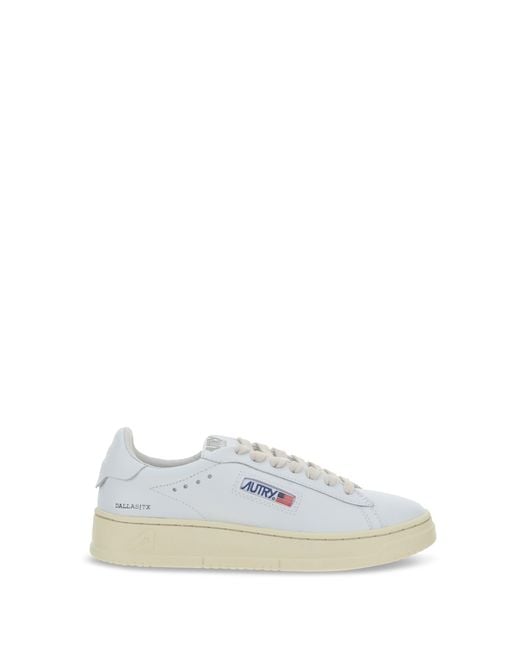 Autry White Dallas Low Sneakers