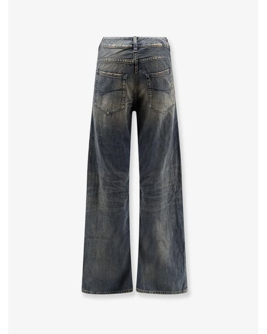 Balenciaga Gray Curved Waist Pants Jeans