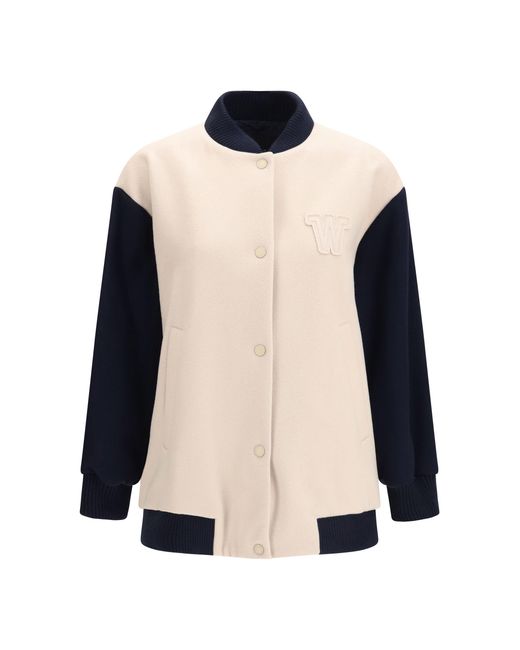 Weekend by Maxmara Black Bomber Jacket Double Wool