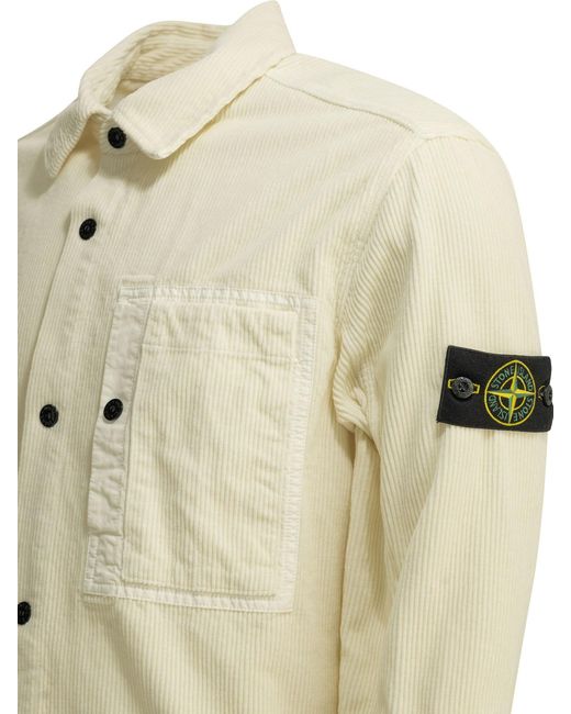 Stone Island Natural Corduroy 800 Overshirt Jacket for men