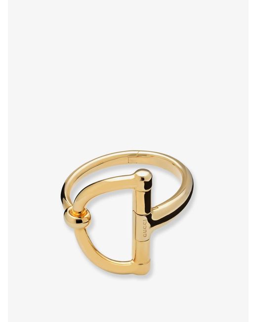 Gucci Metallic Bracelet With Half Horsebit