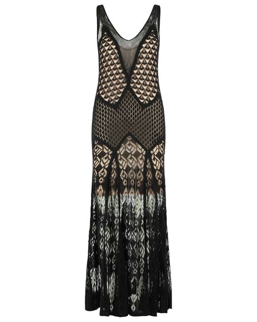 Blumarine Black Long Dress