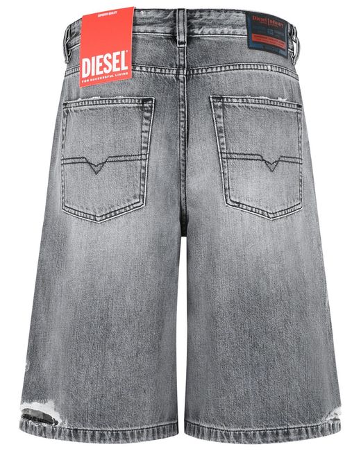 DIESEL Gray 'Desire' Cotton Shorts