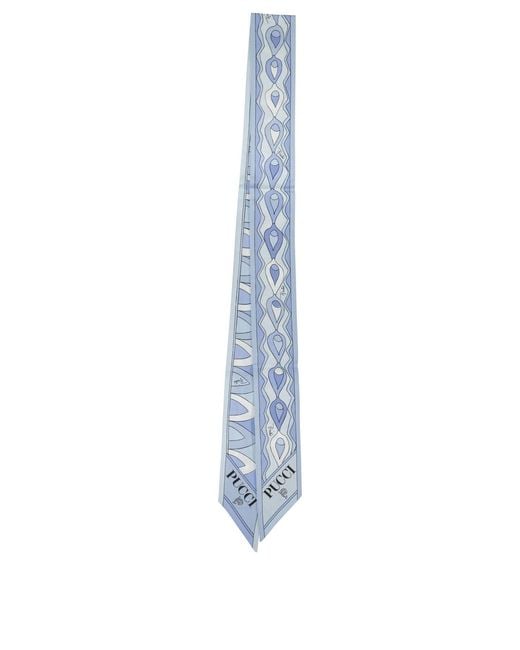 Women's Blue Scarf Mix Of Prints