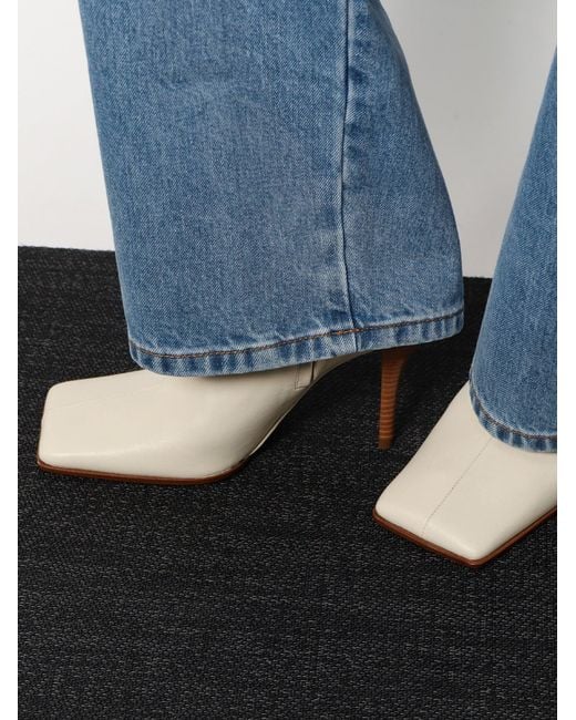 Alaïa White Leather Boots
