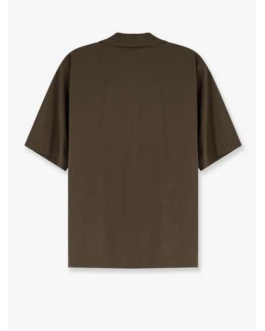 Aspesi Green Shirts Cotone Poliammide Elastan for men
