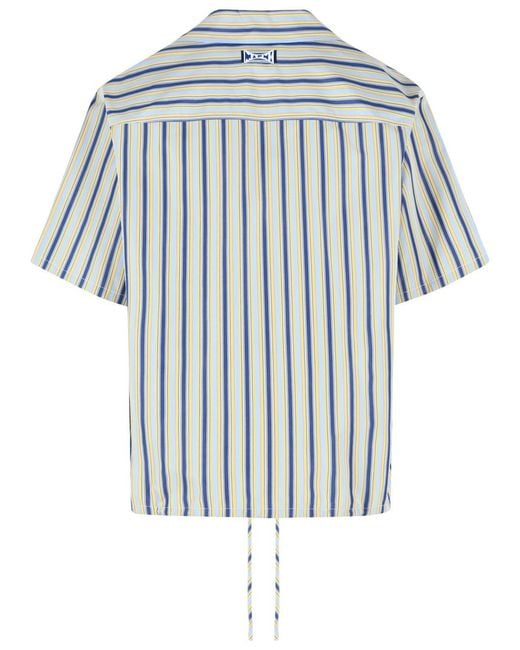 Marni Blue Cotton Shirt for men