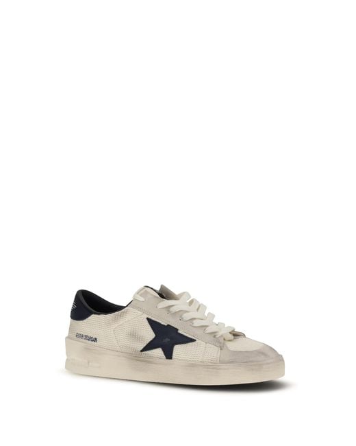Golden Goose Deluxe Brand White Stardan Sneakers/Ink for men