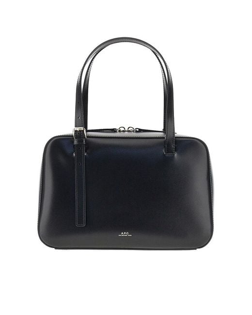 A.P.C. Black A. P.C. 'Virginie Box' Leather Bag