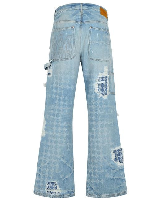 Amiri Blue 'Carpenter' Light Cotton Jeans for men