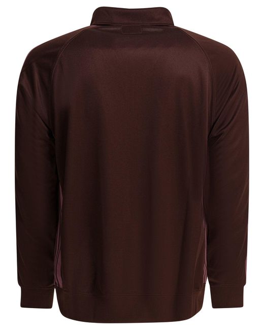 Needles Brown "Poly Smooth" Zippered Sweatshirt for men
