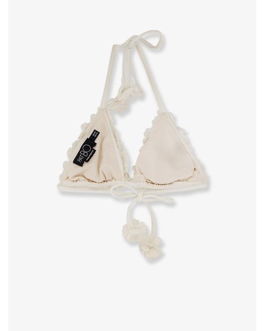 PATBO White Lycra Bikini Top