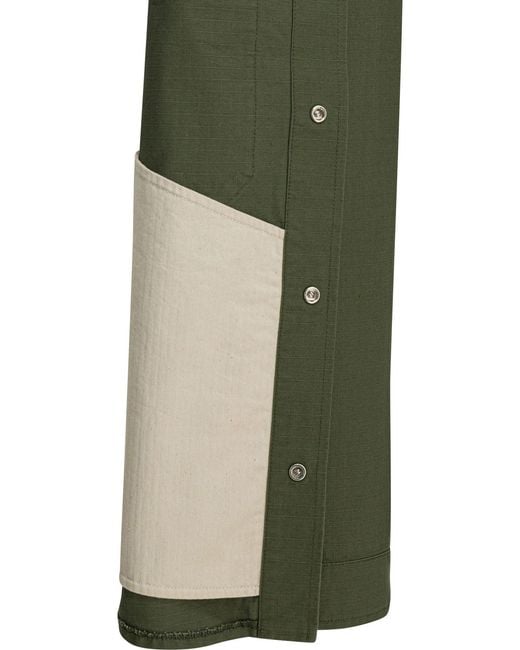 Manifattura Ceccarelli Green "Country" Overshirt Jacket for men