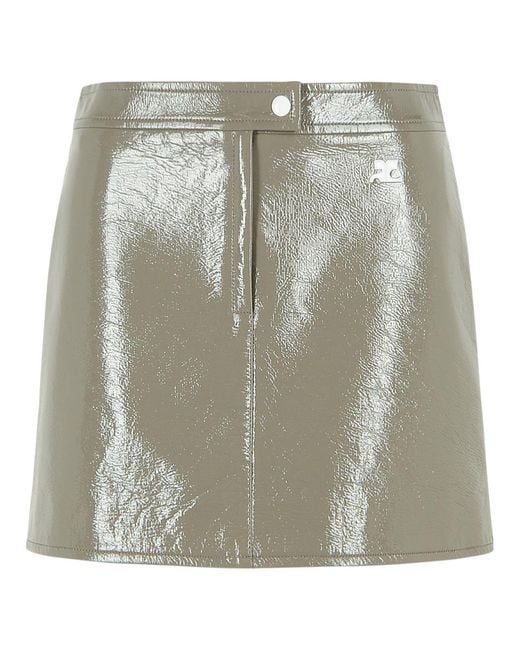 Courreges Multicolor 'Reedition' Polyester Blend Miniskirt