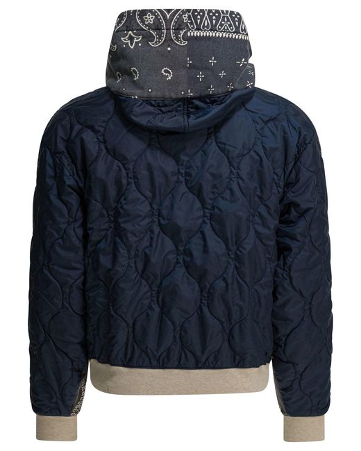 Kapital Gray Knit Bandana Hoodie for men