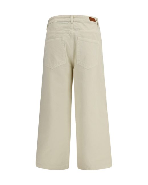 Moncler White Cotton Pants