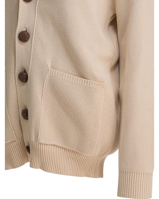 Golden Goose Deluxe Brand Natural Cotton Cardigan
