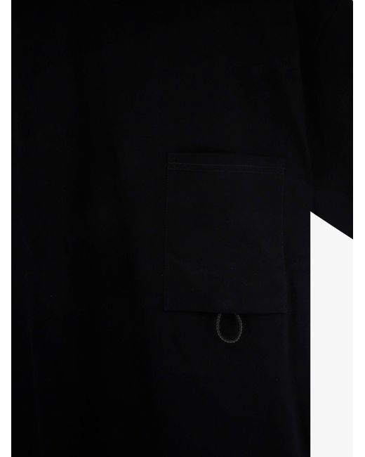 Bottega Veneta Black Compact Cotton T-Shirt for men