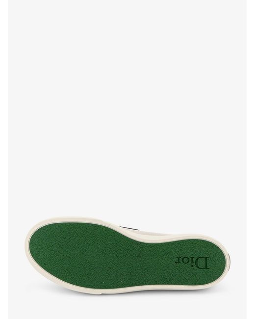 Dior Green Dior Chester Dioriviera Canvas And Leather Loafers for men
