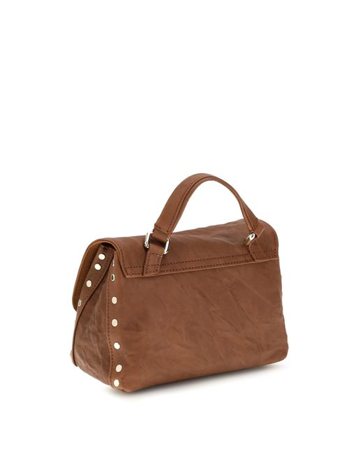 Zanellato Brown Postina Officina Suede Bag