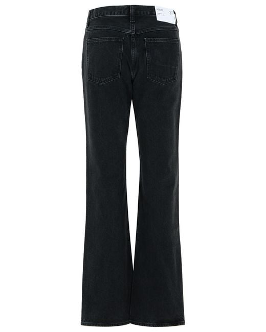 Agolde Black Leena Stage Regenerated Cotton Jeans
