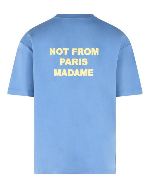 Drole de Monsieur Blue Light Cotton Polo Shirt for men